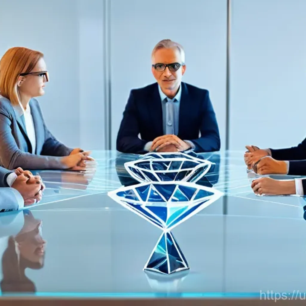 학제간 연구를 위한 팀 구성 전략 - The Genesis of Interdisciplinary Excellence: Crafting a Diamond Team** "A photorealistic image capt...