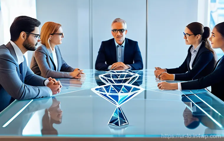 학제간 연구를 위한 팀 구성 전략 - The Genesis of Interdisciplinary Excellence: Crafting a Diamond Team** "A photorealistic image capt...