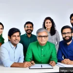 학제간 연구의 기술적 접근법 - A modern interdisciplinary research team of Pakistani scientists collaborating remotely via cloud co...