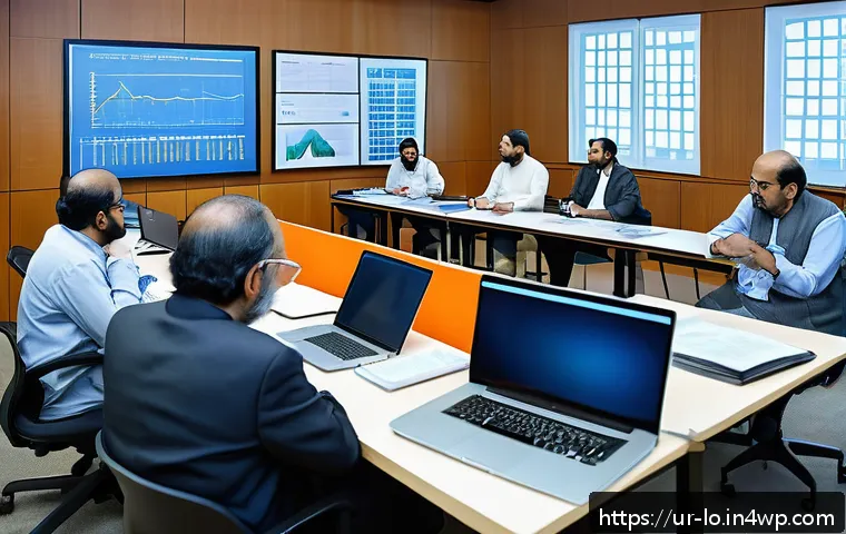 학제간 연결 탐색법에 대한 비판적 시각 - A vibrant interdisciplinary research workshop scene set in a modern Pakistani university conference ...