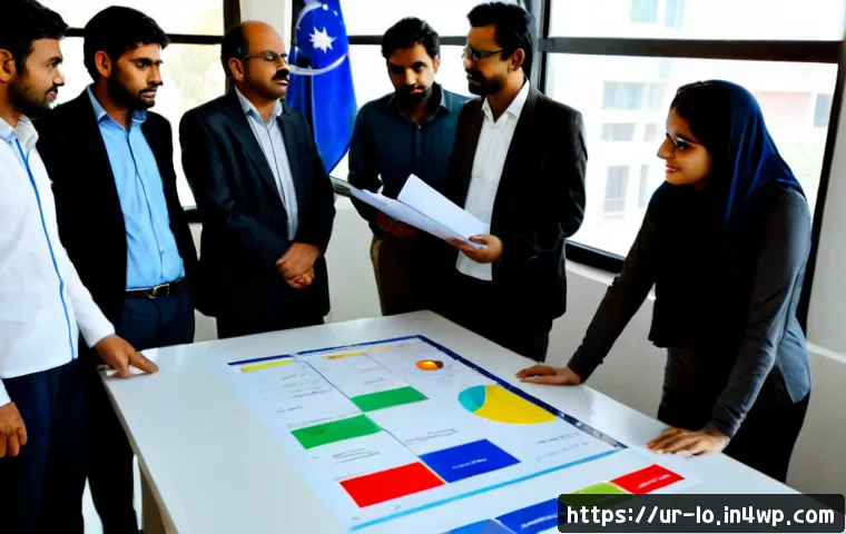 Home 17 학제간 연구의 협업 모델 분석 - Photorealistic interdisciplinary research collaboration in a modern university workspace in Lahore, ...